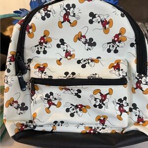 Mickey Mouse Kids Backpack - Black and White